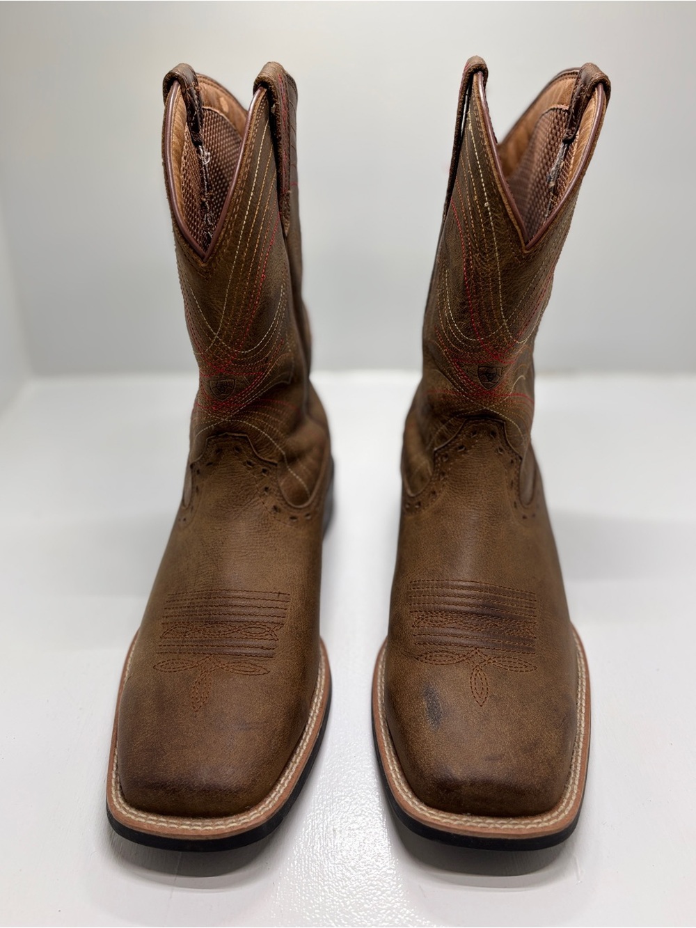 Ariat Heritage Western Boots Women's 8EE Brown Leather Cowboy Riding Boots - Picture 2 of 11